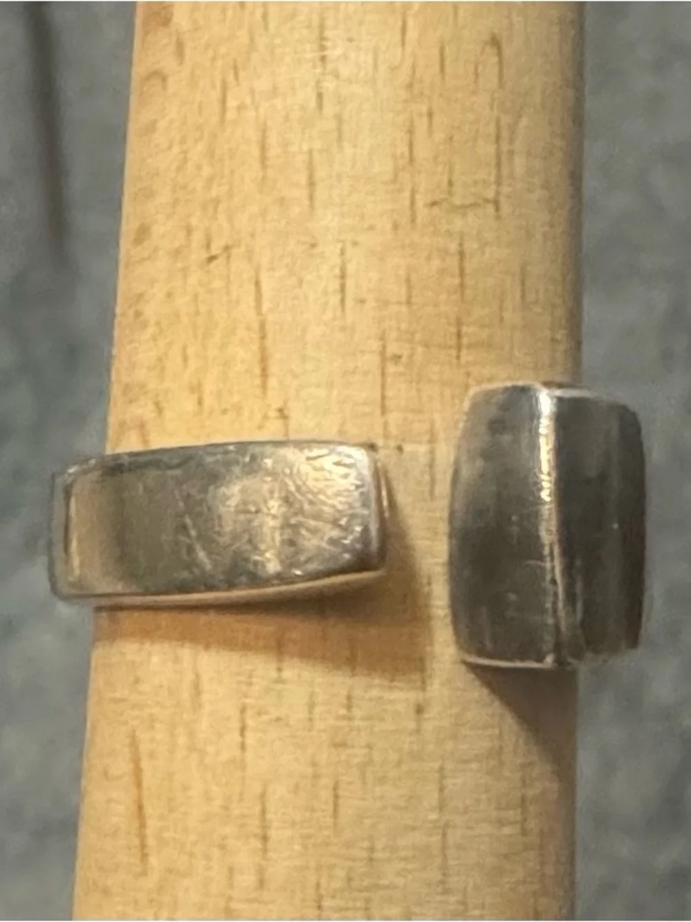 Minimal Modern Silver Band Ring
